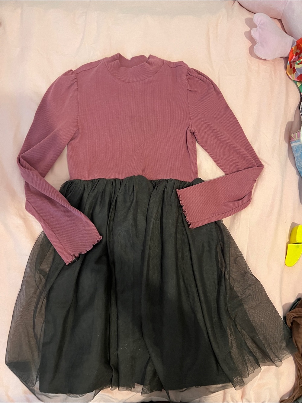 GAP Kids Mauve Ribbed Long Sleeve Top